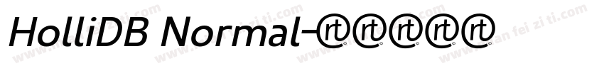 HolliDB Normal字体转换